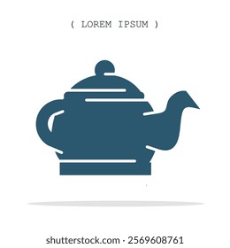 Vector symbol. Teapot icon illustration. Stock vector symbol illustration design.