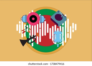 vector symbol that represents music