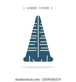 Vector symbol. Traffic cone icon illustration. Stock vector symbol illustration design.