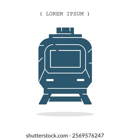 Vector symbol. Train icon illustration. Stock vector symbol illustration design.