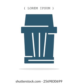 Vector symbol. Trash icon illustration. Stock vector symbol illustration design.