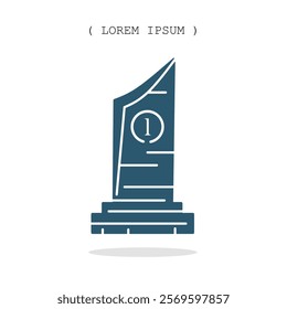 Vector symbol. Trophy icon illustration. Stock vector symbol illustration design.