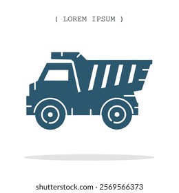Vector symbol. Truck icon illustration. Stock vector symbol illustration design.