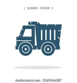 Vector symbol. Truck icon illustration. Stock vector symbol illustration design.