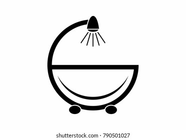 vector symbol tub funny and unique