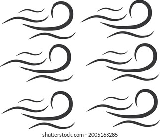 Símbolo vectorial del viento para su negocio.