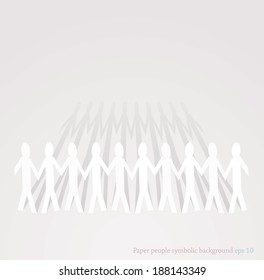 ilustración simbólica vectorial para el trabajo en equipo y la unión de personas