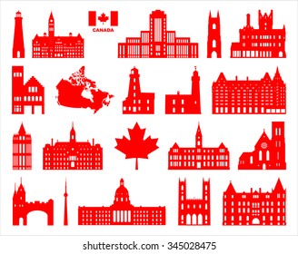 Vector symbols of Canada.