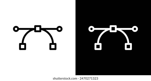 Vector symbols. Editable vector object vector sign. Anchor point icon.