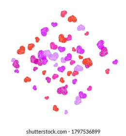 Vector symbols of love for Happy Women's, Mother's. Social media like vector symbols. Romantic mood symbols. Holiday decoration graphic design.