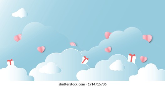 Vector symbols of love for Happy Women's, Mother's, Valentines Day, birthday greeting card design. And space for your messages