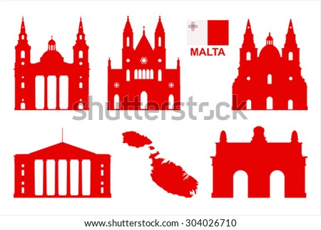 Vector symbols of Malta.
