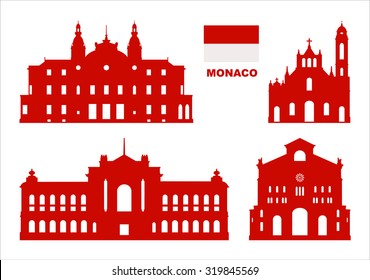 Vector symbols of Monaco.