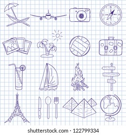 Vector symbols on tourism