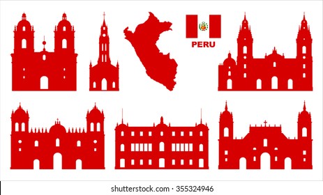 Vector symbols of Peru.