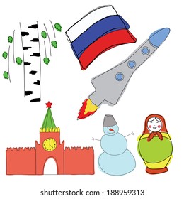 Vector symbols of Russia