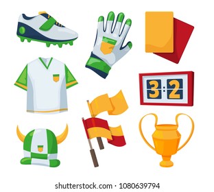 Vector symbols for soccer competition
