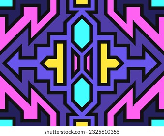 vector symmetrical doodle freeform flat geometric and black border outlines for banner, publication, social media background