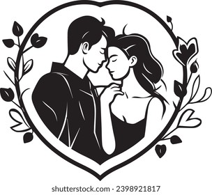 Sinfonía vectorial del amor, donde los iconos de los símbolos de amor y los corazones esgrimidos a mano iluminan un lienzo blanco con brillantez e intensidad.