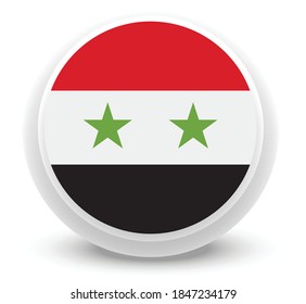 Vector - syria Flag Button Icon