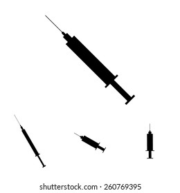Vector Syringe Icon. Flat isometric style