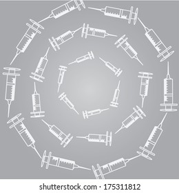 vector syringe icons 