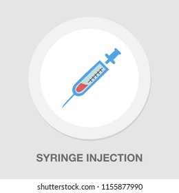 Vector Syringe, Injection Needle Icon - Medical Icon