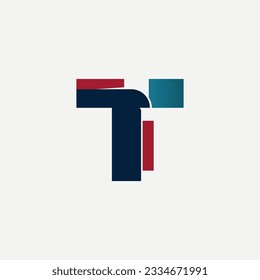 Logotipo de letra Vector T, diseño de logotipo T