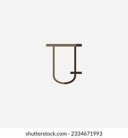 Logotipo de letra Vector T, diseño de logotipo T