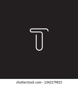 Vector T. Logo Beautiful logotype design for branding luxury companies.