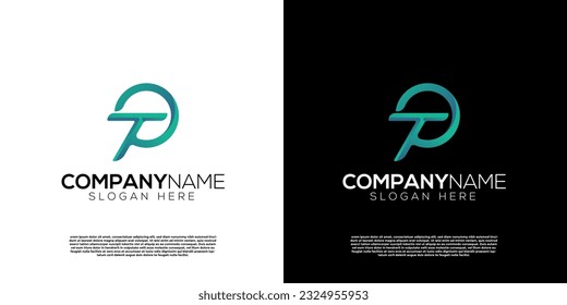 Vector T and P letter logo. Creative logo inspiration