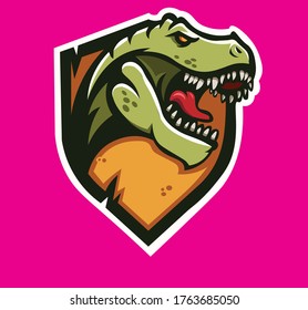 vector T Rex Esports Dinosaurus games video