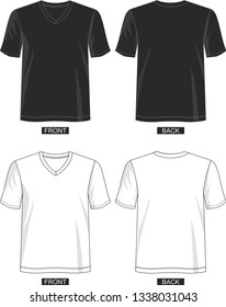 vector t shirt template for men 