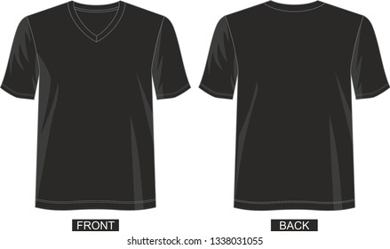 vector t shirt template for men 