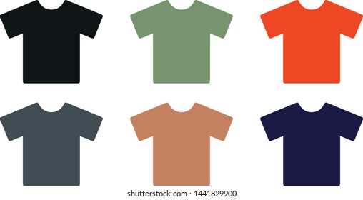 vector t shirts design elements illustration for mock up, transparent background