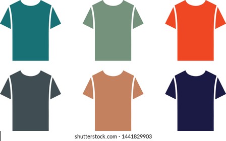 vector t shirts design elements illustration for mock up, transparent background