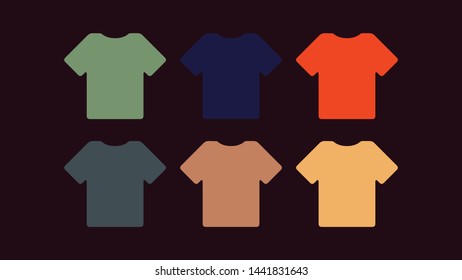 vector t shirts design elements illustration for mock up