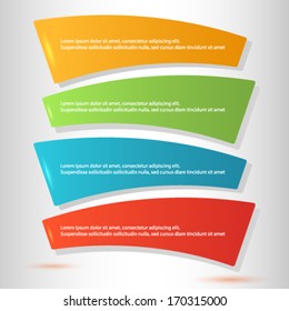 Vector tab template for business artworks / can use for info-graphic/ loop business report or plan / modern education template / business brochure / workflow layout / web design.