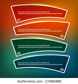 Vector tab template for business artworks / can use for info-graphic/ loop business report or plan / modern education template / business brochure / workflow page layout / web design. 