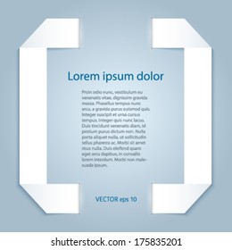 Vector tab template for business artworks / can use for info-graphic/ loop business report or plan / modern education template / business brochure / workflow layout / web design. 