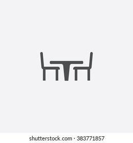 Vector table chair Icon