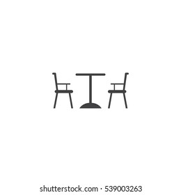 Vector Table Chair Icon.