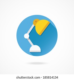 Vector Table Lamp Icon