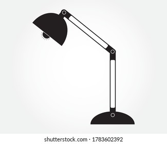 vector table lamp icon on white background