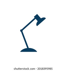vector table lamp on isolate white background, lamp icon flat design