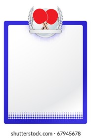 Vector Table Tennis Frame