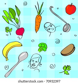 vector tablecloth pattern