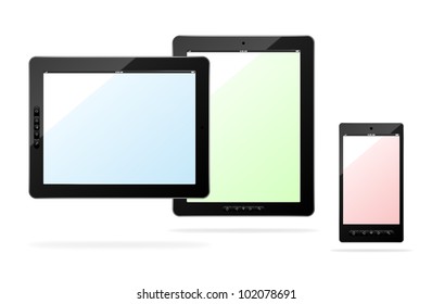 Vector tablet computers and smart phone