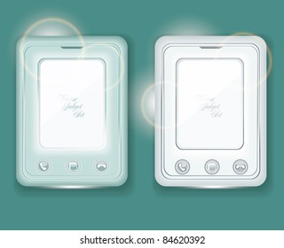 Vector tablet computers. Two gadgets