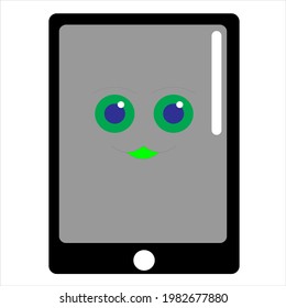 
vector tablet cute smart handpone